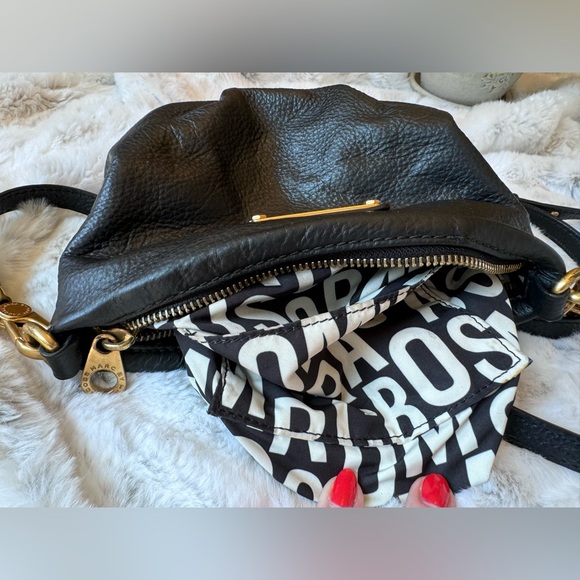 Marc by Marc Jacobs Classic Q Percy Small Black Leather Crossbody bag purse - Picture 11 of 13